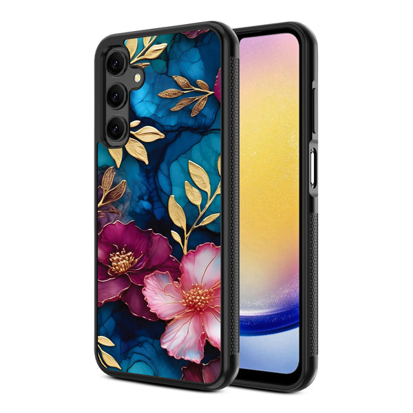 MyBat Design Lab Series Case for Samsung Galaxy A25 5G - Gilded Petals - MSA255GCSLESM188-2.jpg