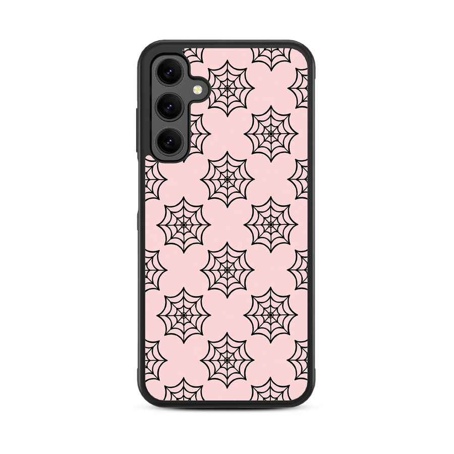 MyBat Design Lab Series Case for Samsung Galaxy A25 5G - Pink Spider Web
