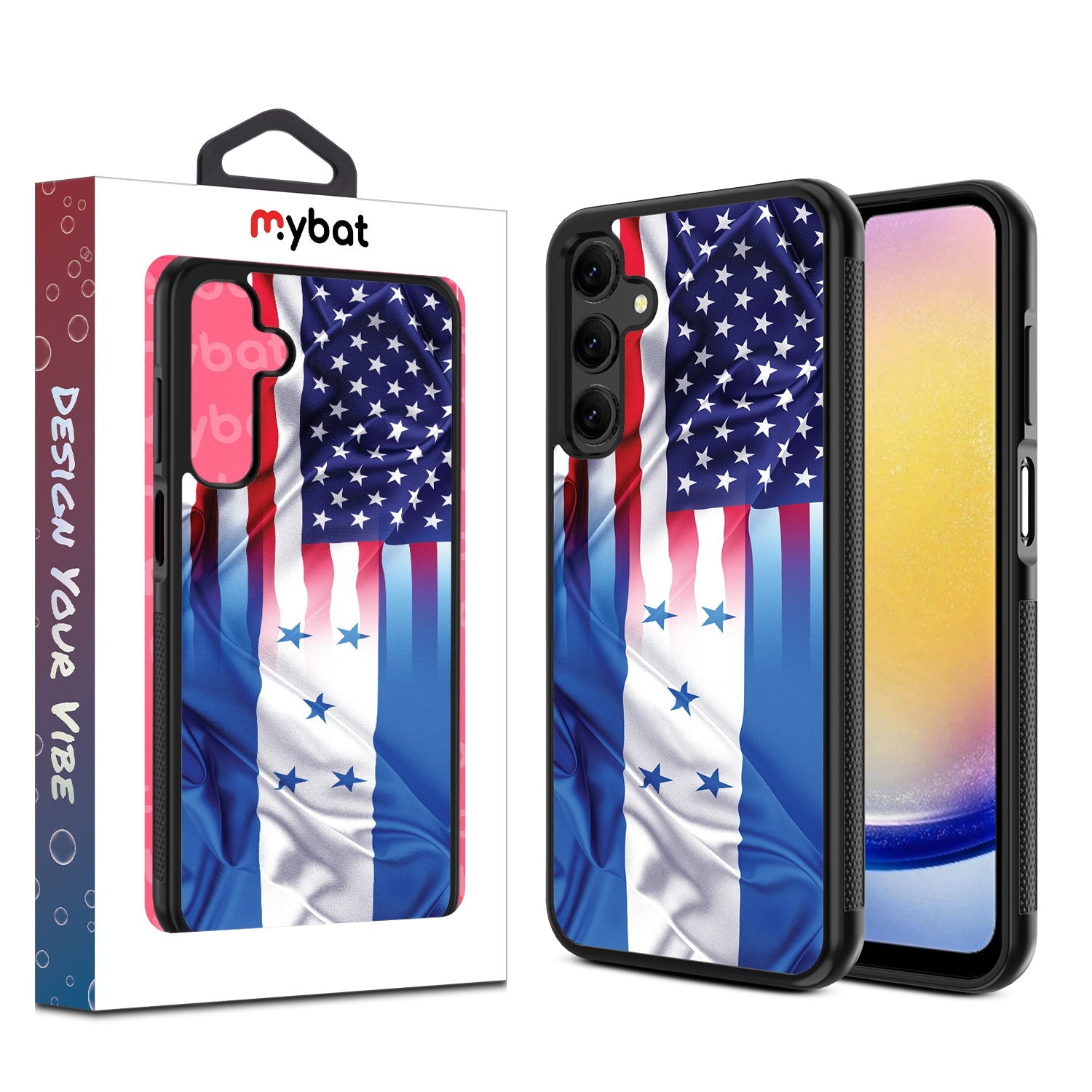 MyBat Design Lab Series Case for Samsung Galaxy A25 5G - Honduras-USA Flag