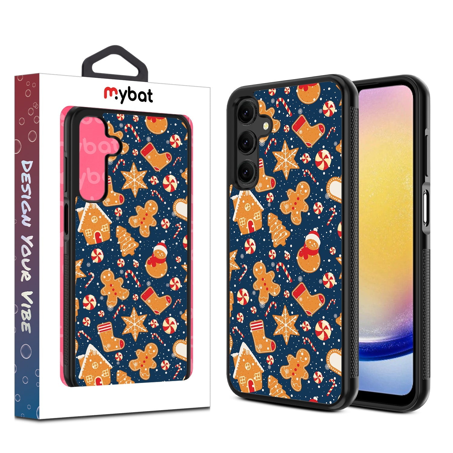MyBat Design Lab Series Case for Samsung Galaxy A25 5G - Gingerbread Cookies