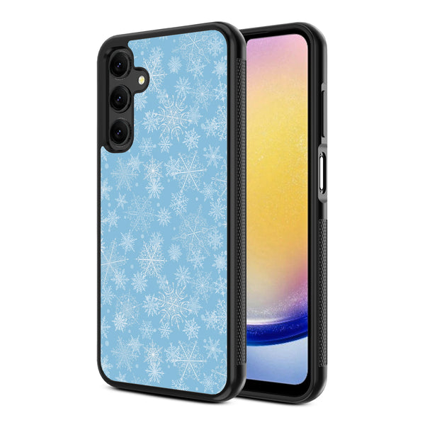 MyBat Design Lab Series Case for Samsung Galaxy A25 5G - Blue Snowflakes - MSA255GCSLESM283-2.jpg