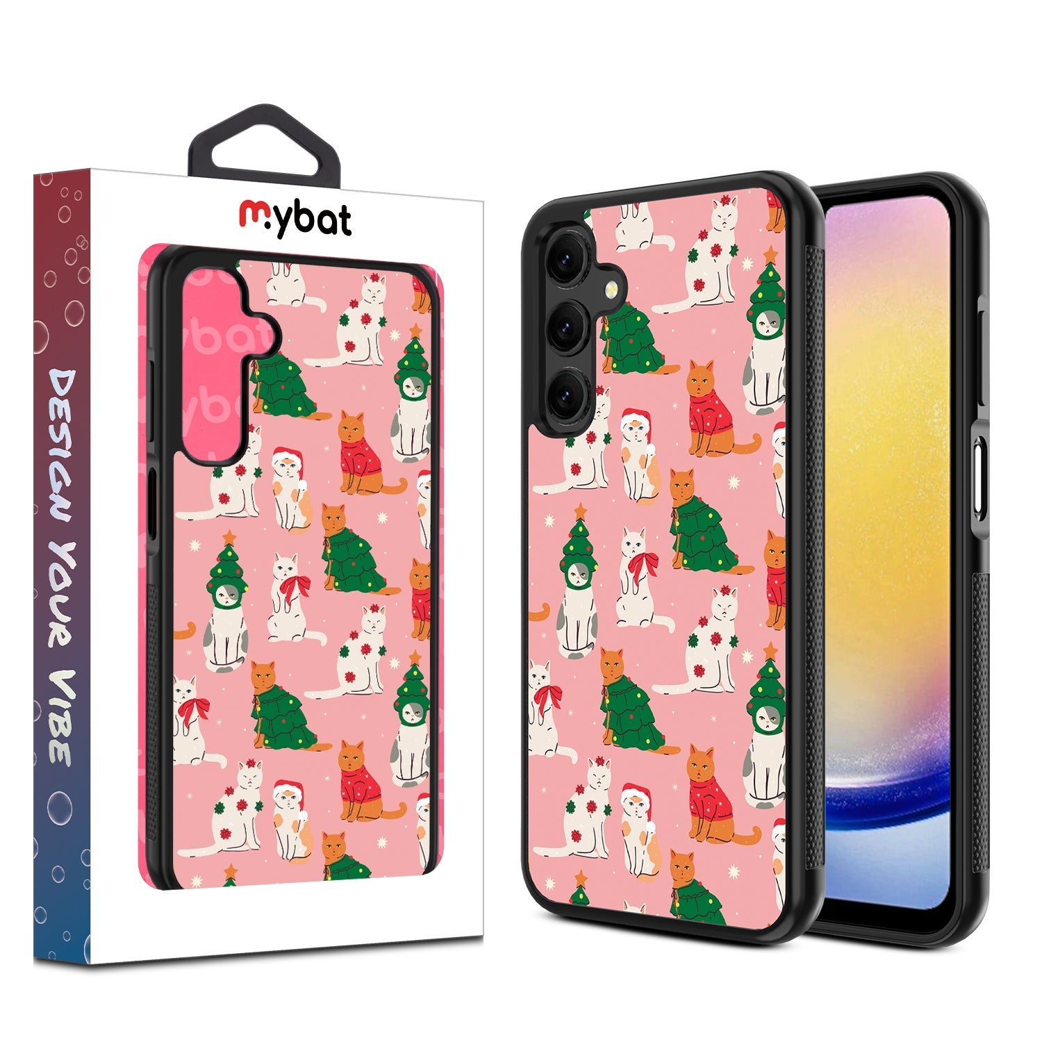 MyBat Design Lab Series Case for Samsung Galaxy A25 5G - Meowy Christmas