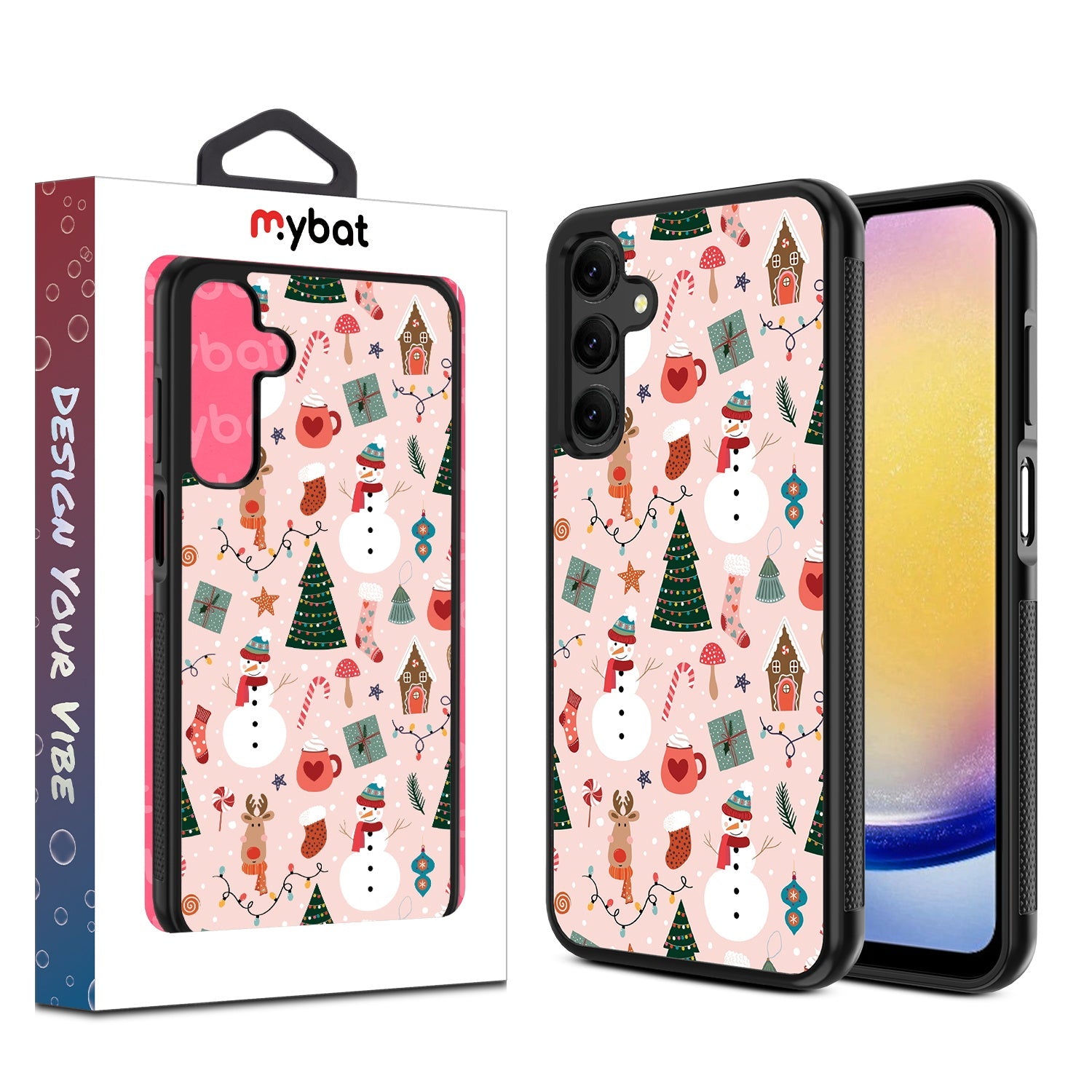 MyBat Design Lab Series Case for Samsung Galaxy A25 5G - Holly Jolly Time