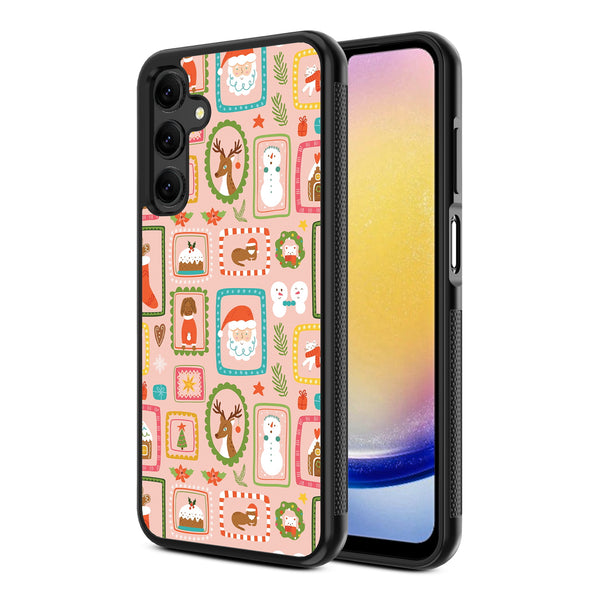 MyBat Design Lab Series Case for Samsung Galaxy A25 5G - Holiday Stamps - MSA255GCSLESM297-2.jpg