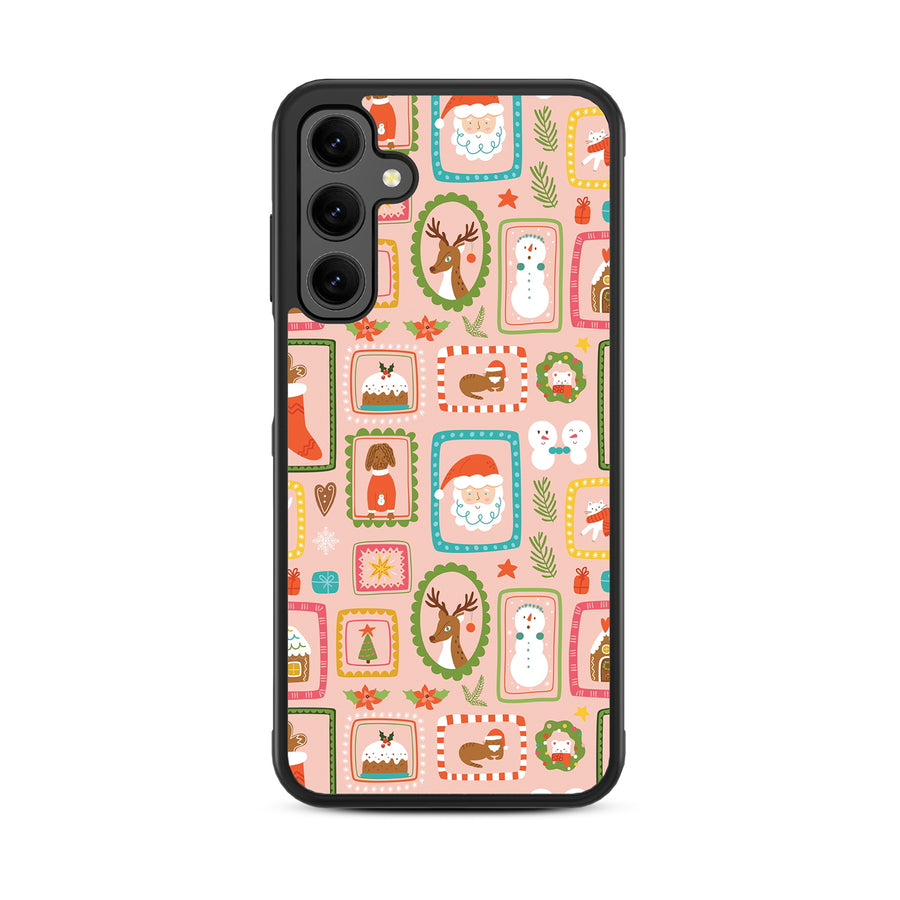 MyBat Design Lab Series Case for Samsung Galaxy A25 5G - Holiday Stamps - MSA255GCSLESM297-3.jpg