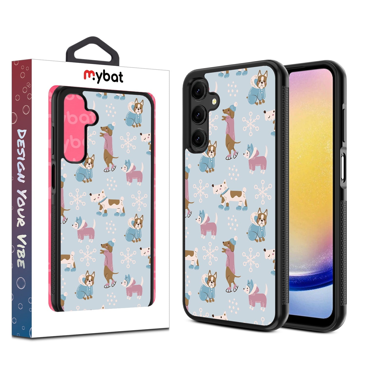 MyBat Design Lab Series Case for Samsung Galaxy A25 5G - Puppy Snow Play