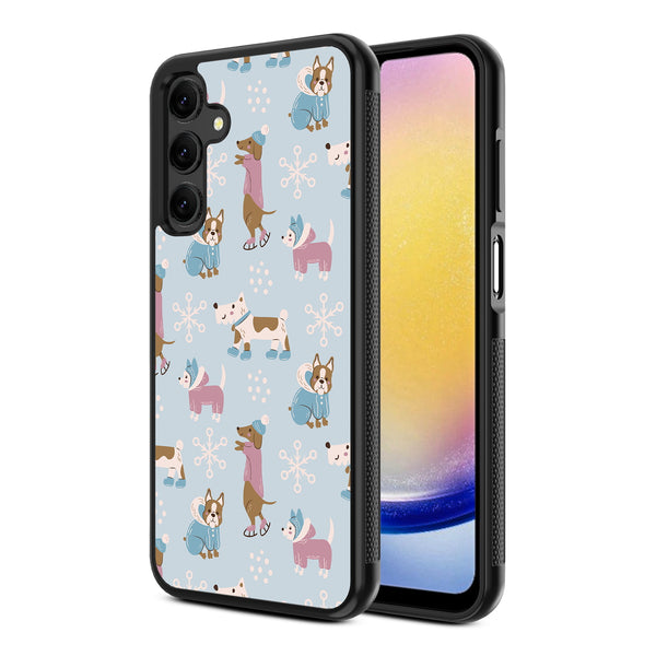 MyBat Design Lab Series Case for Samsung Galaxy A25 5G - Puppy Snow Play - MSA255GCSLESM299-2.jpg