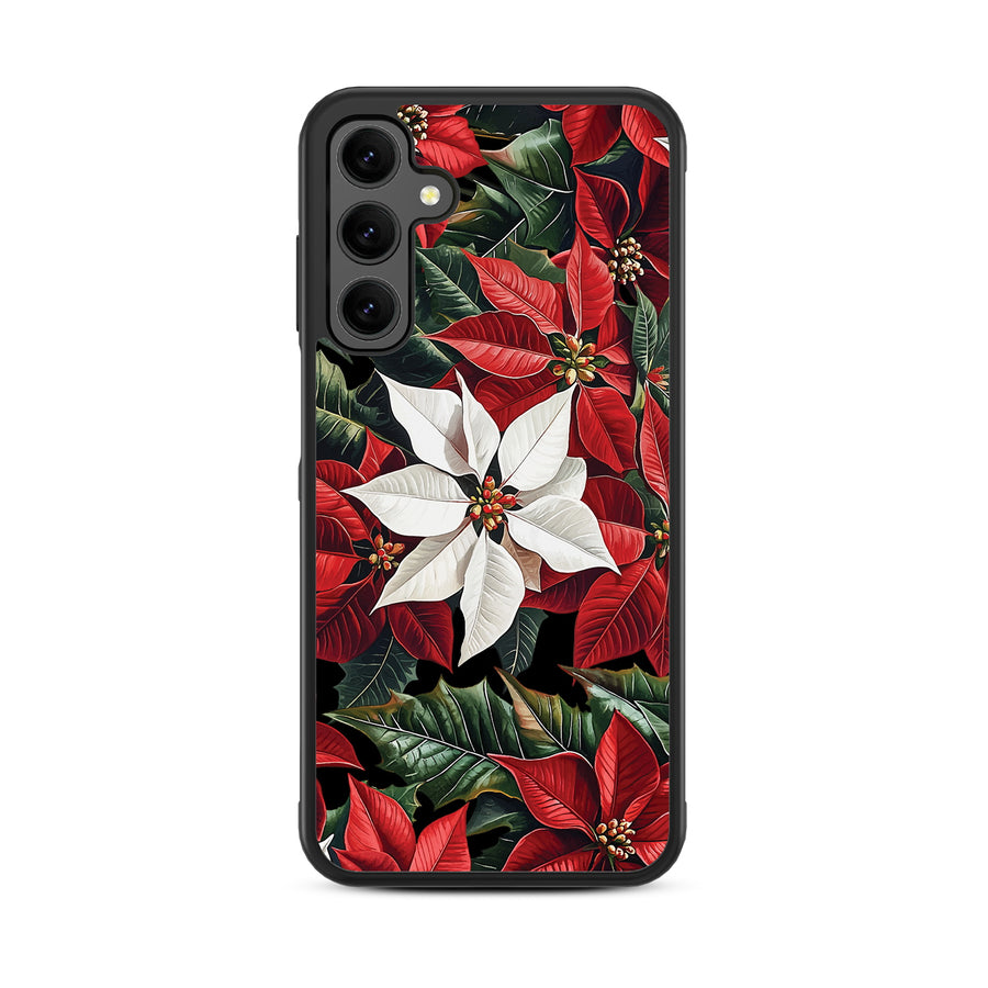 MyBat Design Lab Series Case for Samsung Galaxy A25 5G - Christmas Poinsettias - MSA255GCSLESM301-3.jpg