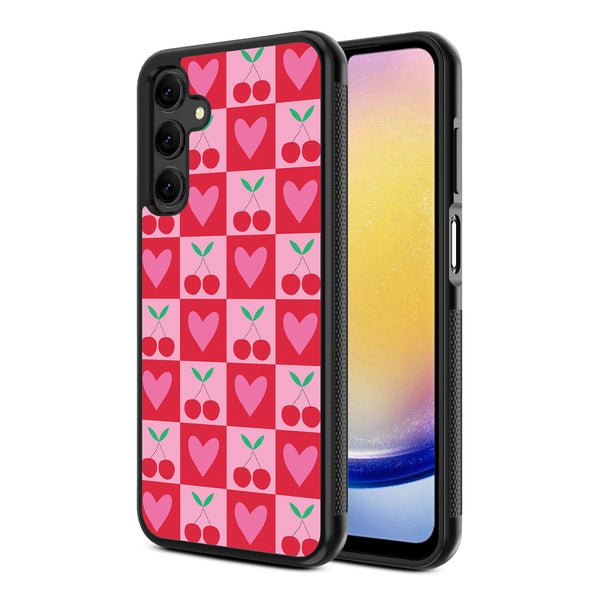 MyBat Design Lab Series Case for Samsung Galaxy A25 5G - Cherry Hearts - MSA255GCSLESM334-2.jpg