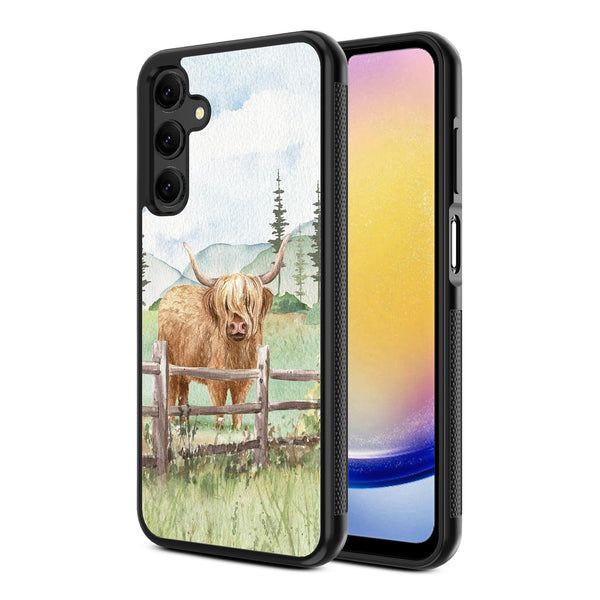 MyBat Design Lab Series Case for Samsung Galaxy A25 5G - Highland Cow - MSA255GCSLESM470-2.jpg