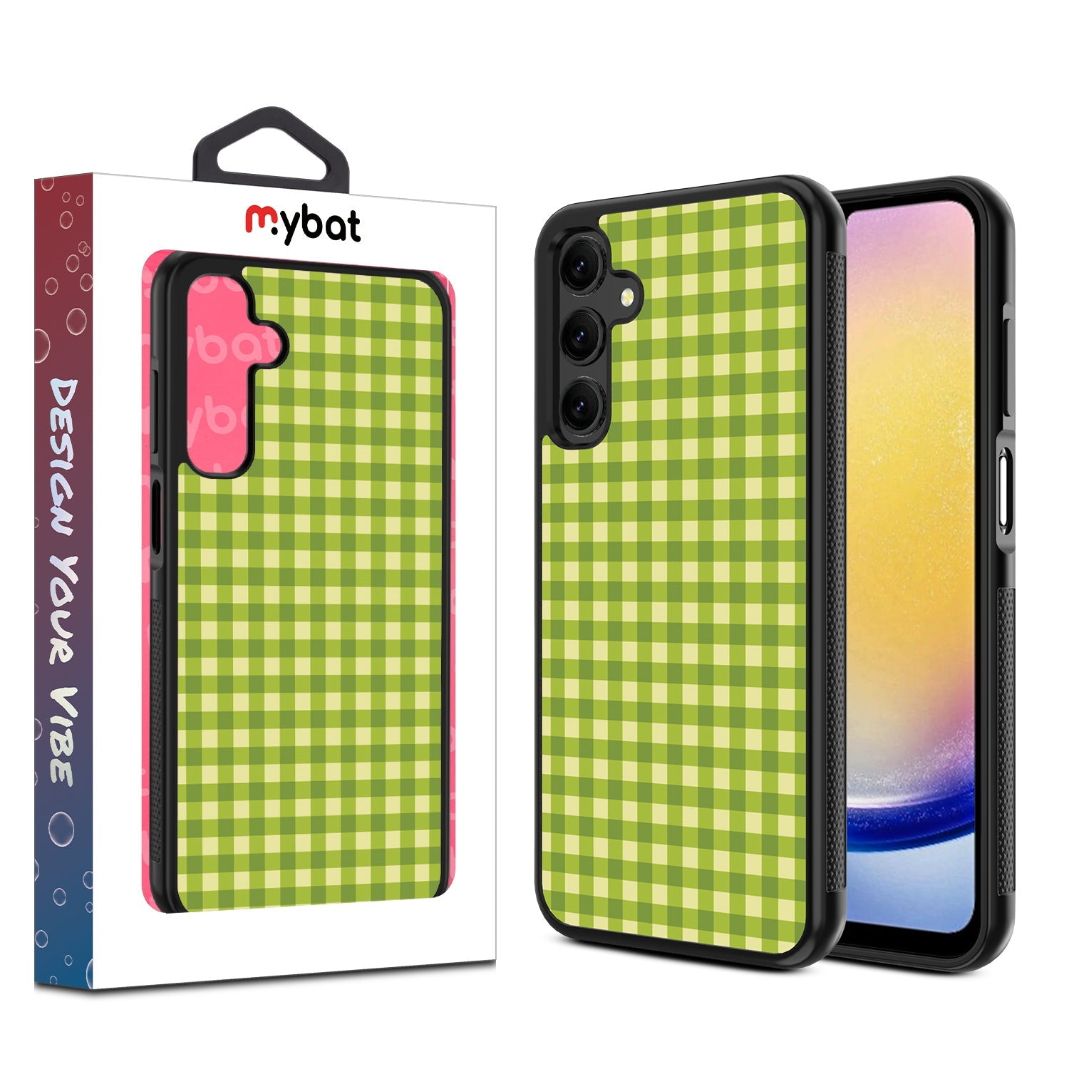 MyBat Design Lab Series Case for Samsung Galaxy A25 5G - Green Gingham