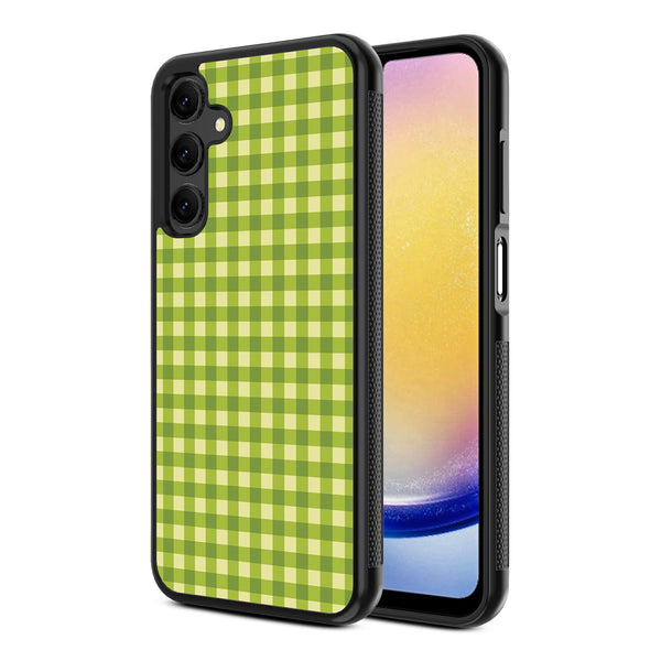 MyBat Design Lab Series Case for Samsung Galaxy A25 5G - Green Gingham - MSA255GCSLESM476-2.jpg