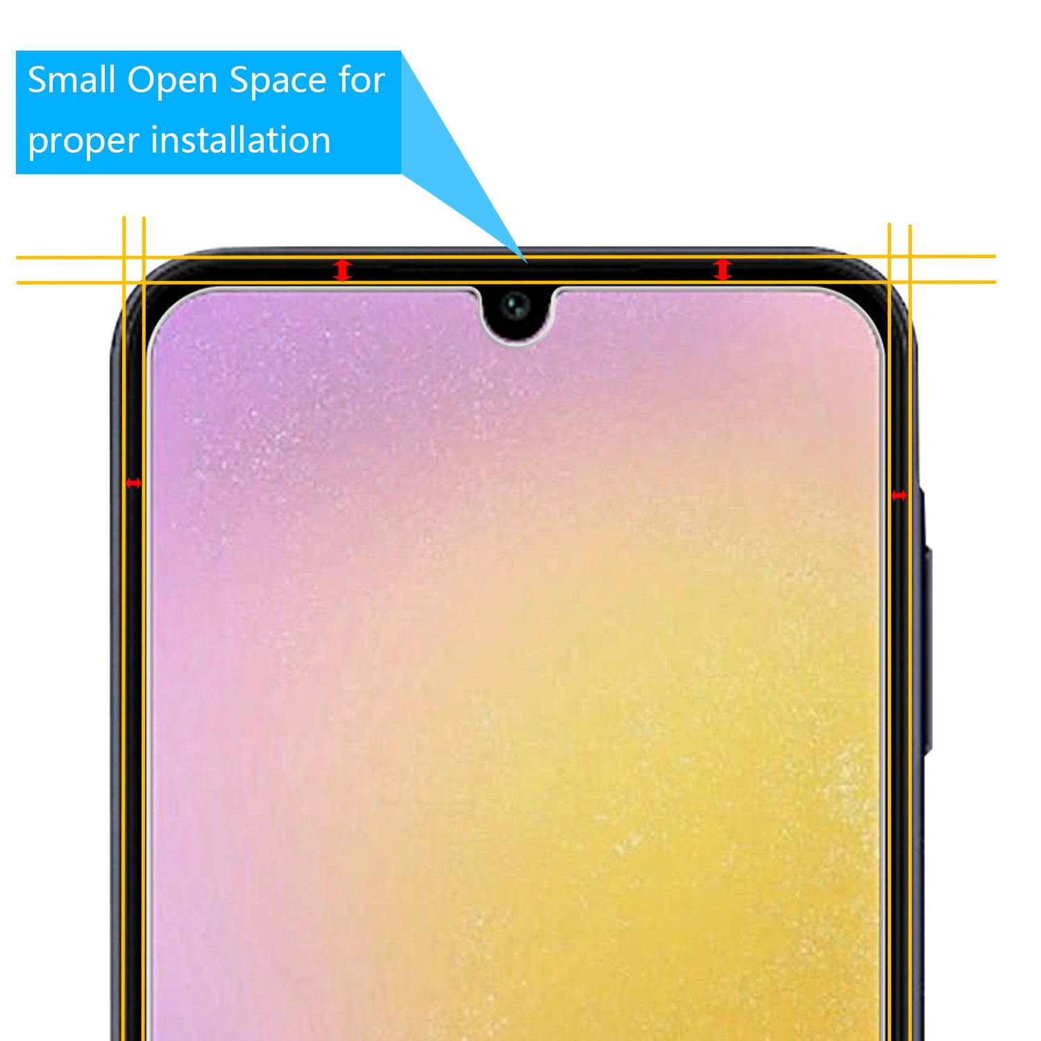 MyBat Tempered Glass Screen Protector (2.5D) for Samsung Galaxy A25 5G - Clear - MSA255GSCN81-3.jpg