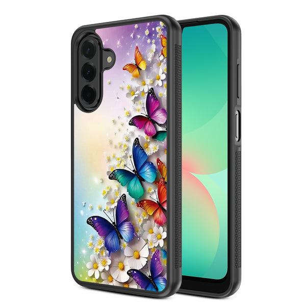 MyBat Design Lab Series Case for Samsung Galaxy A26 5G - Rainbow Butterflies - MSA265GCSLESM187-2.jpg