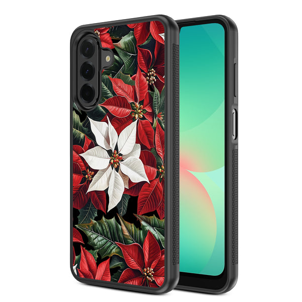 MyBat Design Lab Series Case for Samsung Galaxy A26 5G - Christmas Poinsettias - MSA265GCSLESM301-2.jpg