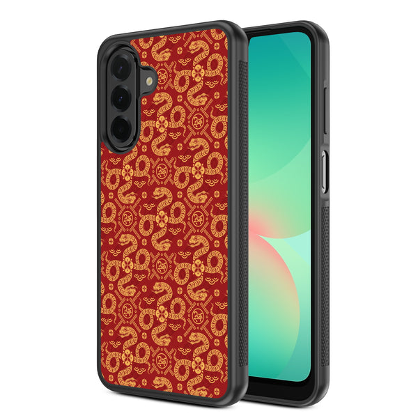 MyBat Design Lab Series Case for Samsung Galaxy A26 5G - Golden Snake Dance - MSA265GCSLESM317-2.jpg