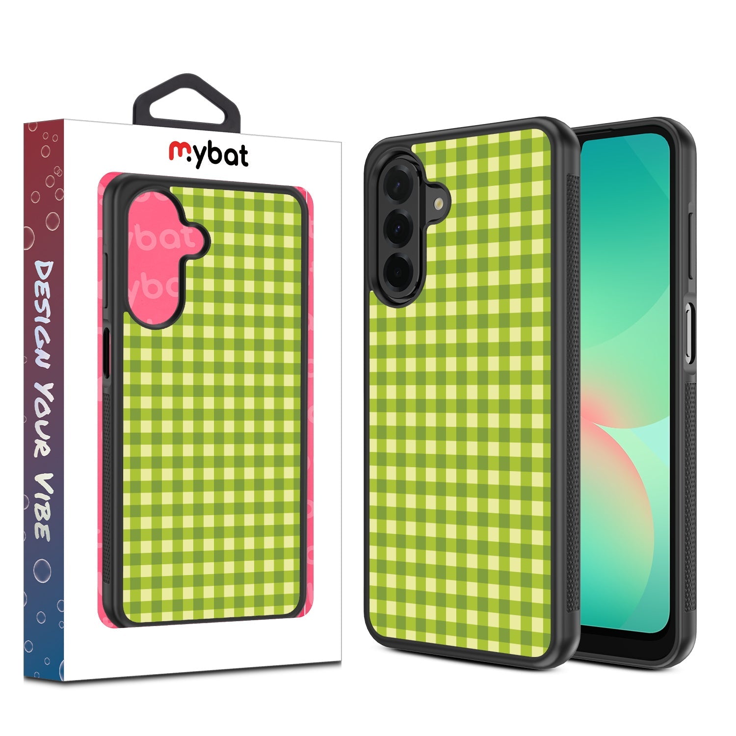 MyBat Design Lab Series Case for Samsung Galaxy A26 5G - Green Gingham