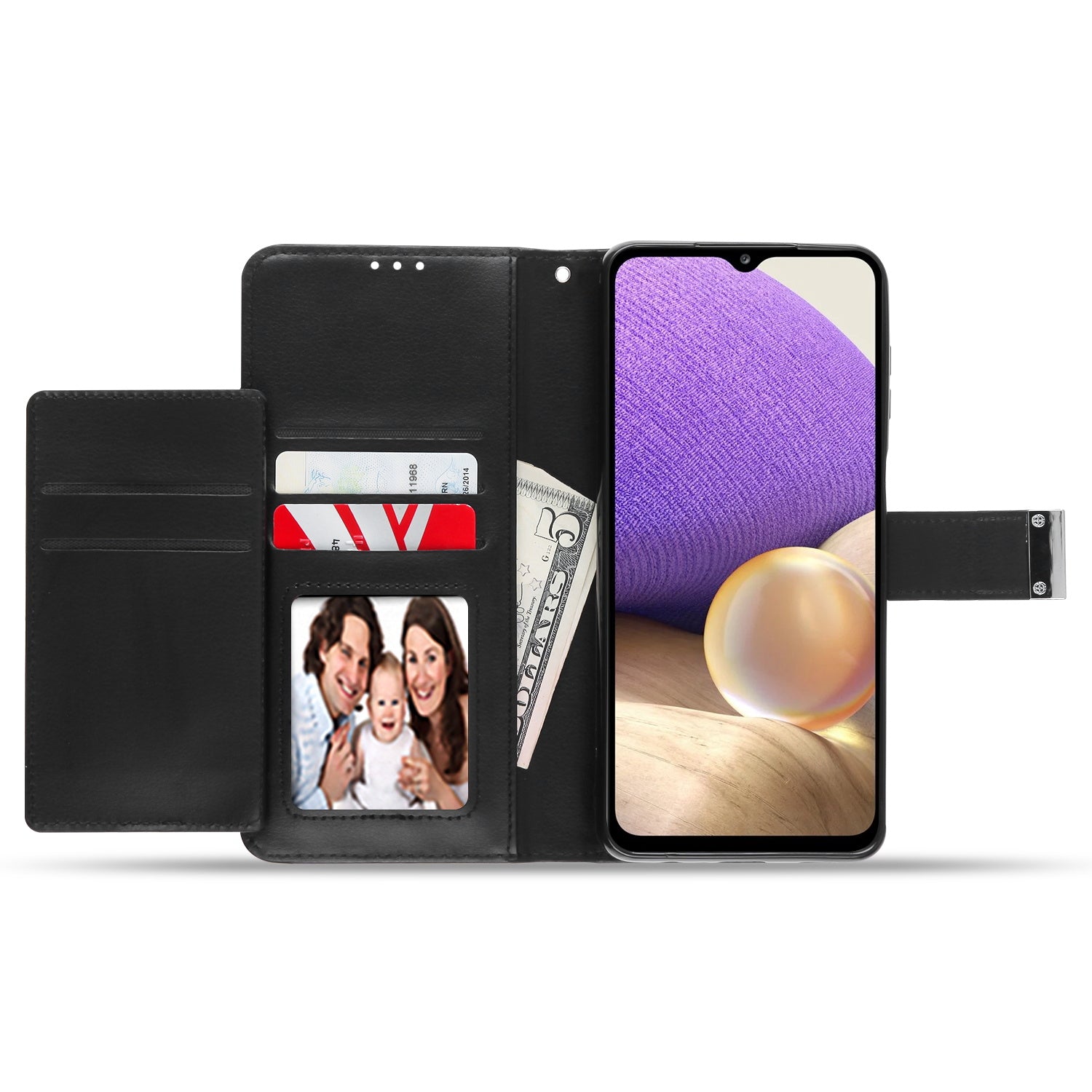 MyBat MyJacket Wallet Xtra Series for Samsung Galaxy A32 5G - Black / Black - MSA325GPCMJG031-3.jpg