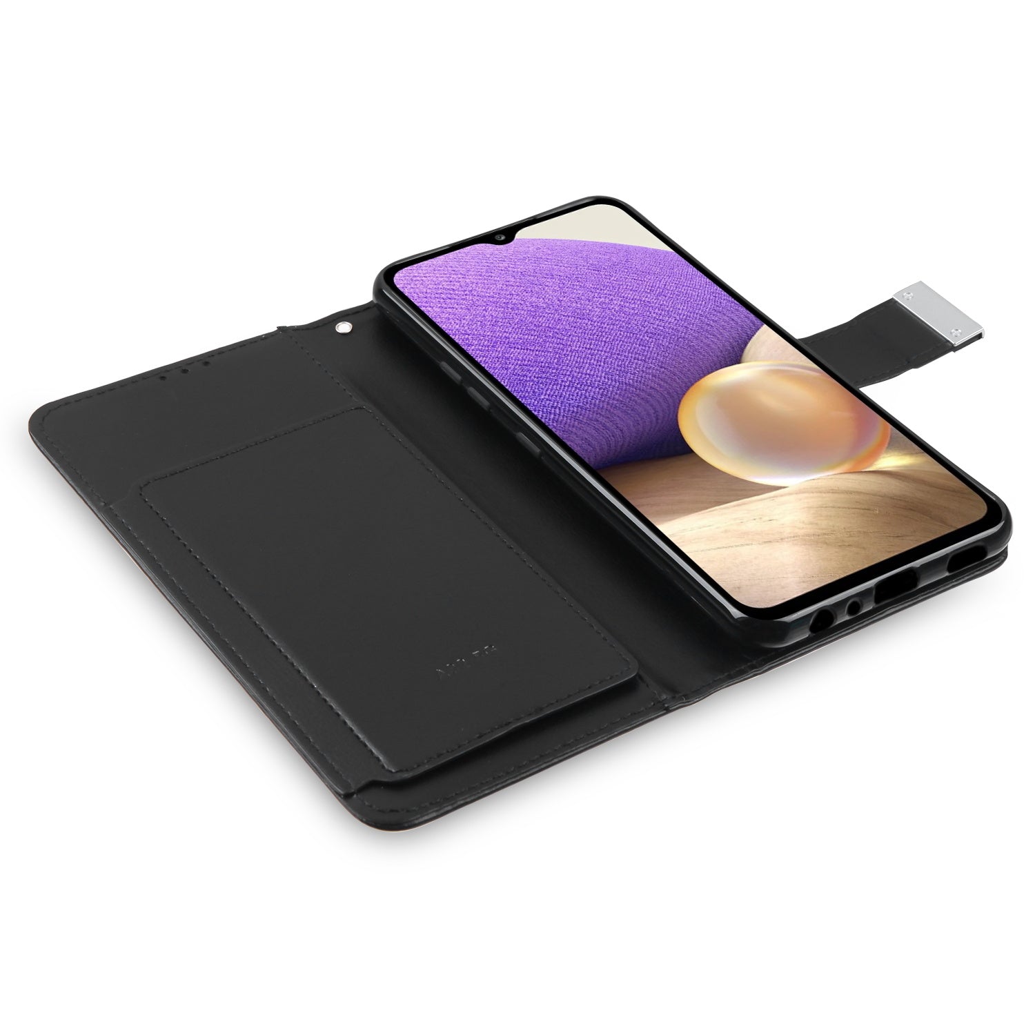 MyBat MyJacket Wallet Xtra Series for Samsung Galaxy A32 5G - Black / Black - MSA325GPCMJG031-5.jpg