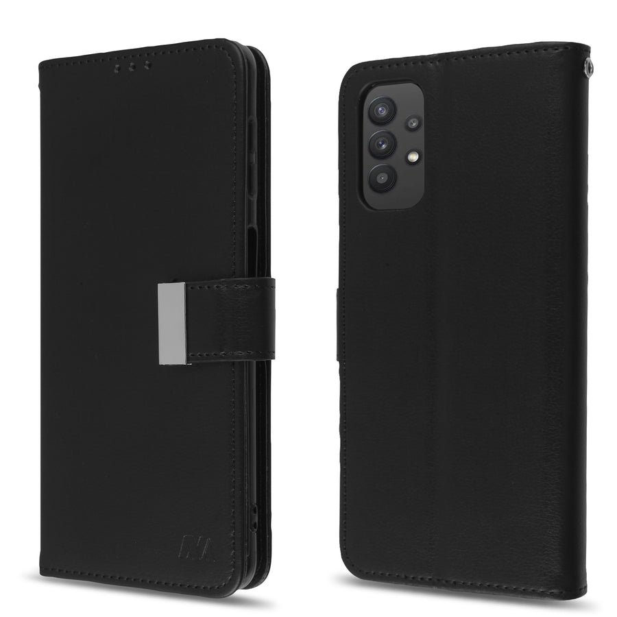 MyBat MyJacket Wallet Xtra Series for Samsung Galaxy A32 5G - Black / Black - MSA325GPCMJG031-6.jpg
