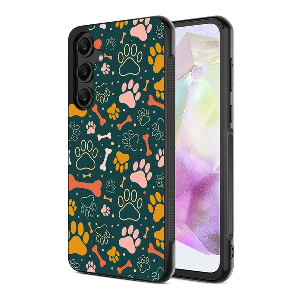 MyBat Design Lab Series Case for Samsung Galaxy A35 5G - Paw Prints & Bones - MSA355GCSLESM003-2.jpg