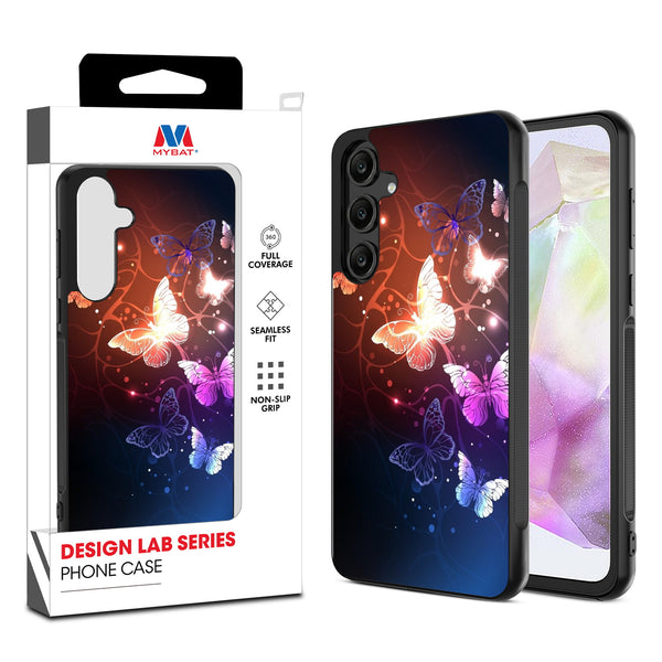 MyBat Design Lab Series Case for Samsung Galaxy A35 5G - Neon Butterflies - MSA355GCSLESM022-1.jpg