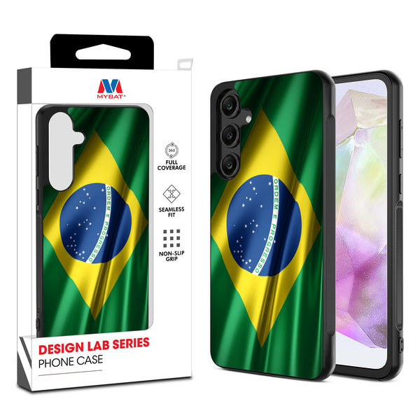 MyBat Design Lab Series Case for Samsung Galaxy A35 5G - Brazilian Flag - MSA355GCSLESM038-1.jpg