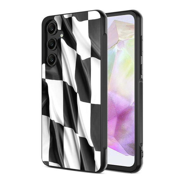 MyBat Design Lab Series Case for Samsung Galaxy A35 5G - Racing Flag - MSA355GCSLESM040-2.jpg
