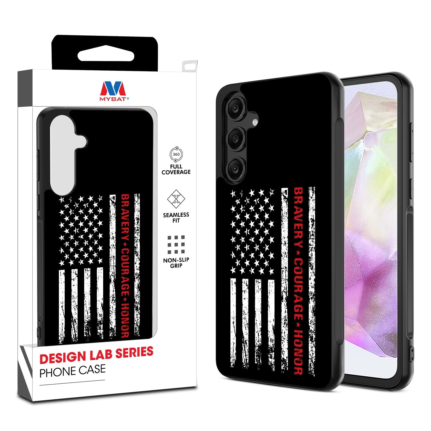 MyBat Design Lab Series Case for Samsung Galaxy A35 5G - Firefighter Flag