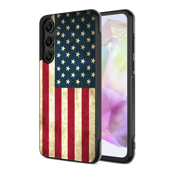 MyBat Design Lab Series Case for Samsung Galaxy A35 5G - American Flag - MSA355GCSLESM043-2.jpg