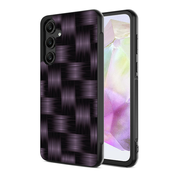 MyBat Design Lab Series Case for Samsung Galaxy A35 5G - Woven Carbon Fiber - MSA355GCSLESM085-2.jpg