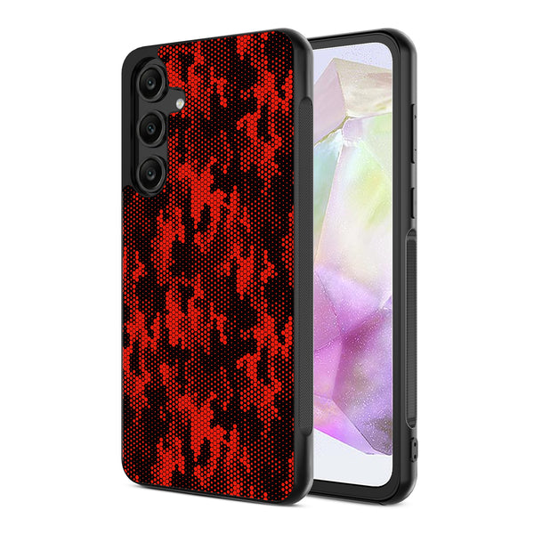 MyBat Design Lab Series Case for Samsung Galaxy A35 5G - Red Digital Camouflage - MSA355GCSLESM086-2.jpg