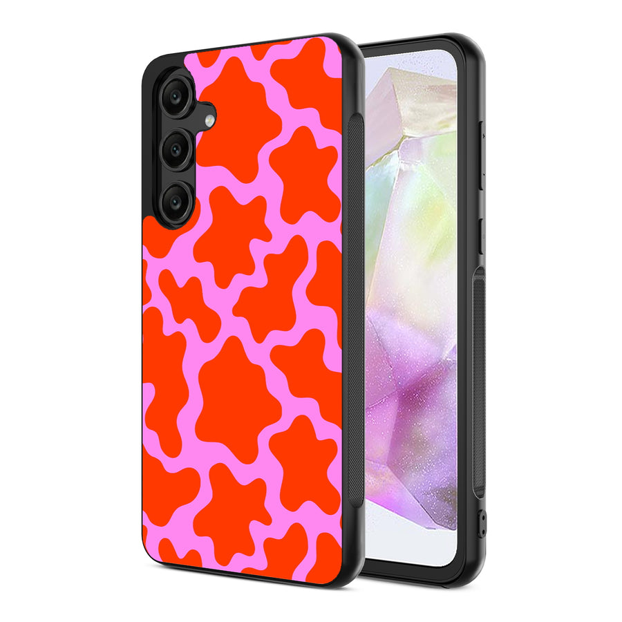 MyBat Design Lab Series Case for Samsung Galaxy A35 5G - Pink Retro Splashes - MSA355GCSLESM094-2.jpg