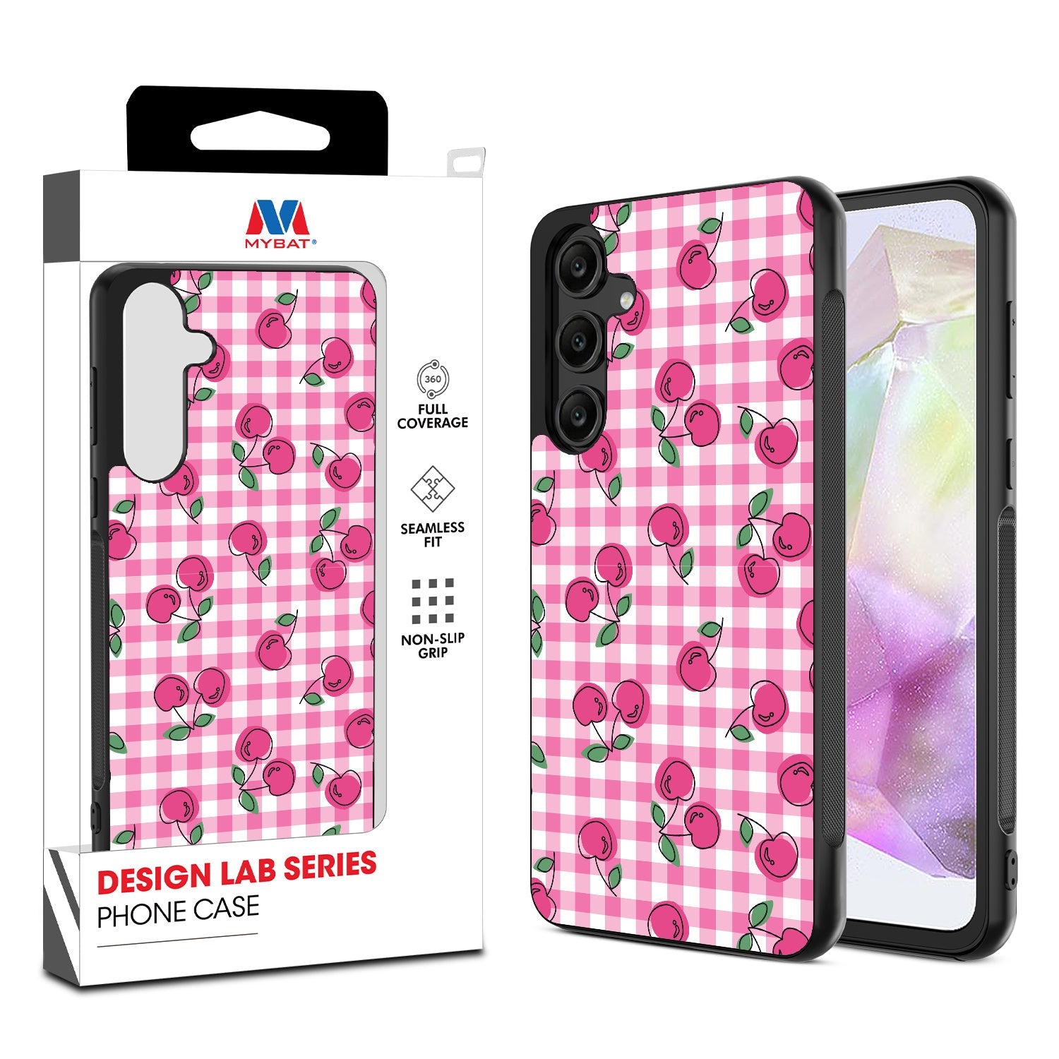 MyBat Design Lab Series Case for Samsung Galaxy A35 5G - Pink Cherries