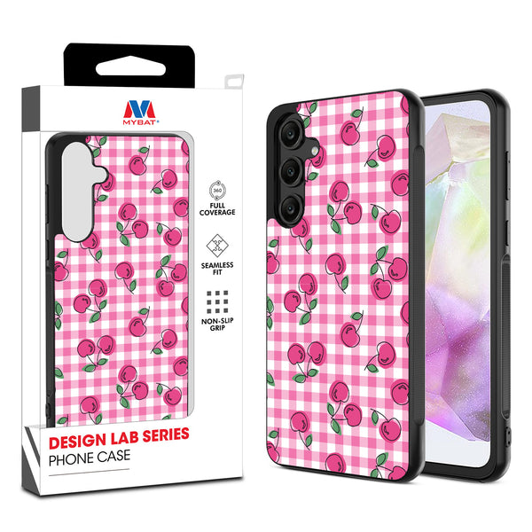 MyBat Design Lab Series Case for Samsung Galaxy A35 5G - Pink Cherries - MSA355GCSLESM100-1.jpg