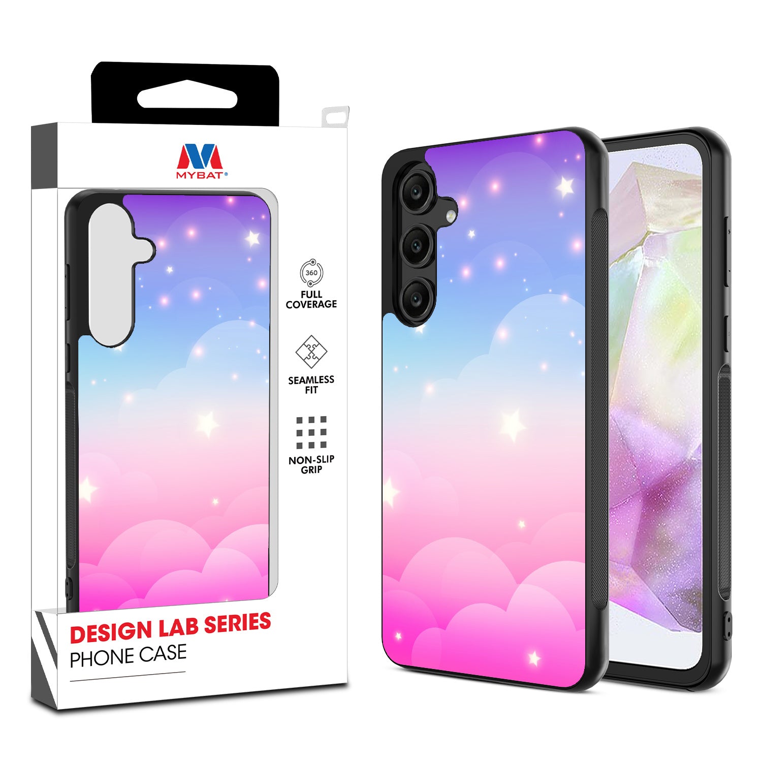 MyBat Design Lab Series Case for Samsung Galaxy A35 5G - Clouds & Stars