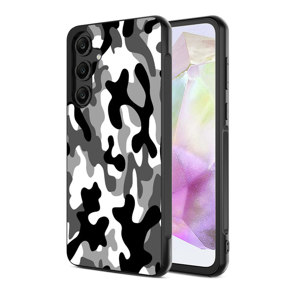 MyBat Design Lab Series Case for Samsung Galaxy A35 5G - Black & White Camouflage - MSA355GCSLESM122-2.jpg