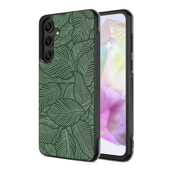 MyBat Design Lab Series Case for Samsung Galaxy A35 5G - Leaves - MSA355GCSLESM125-2.jpg