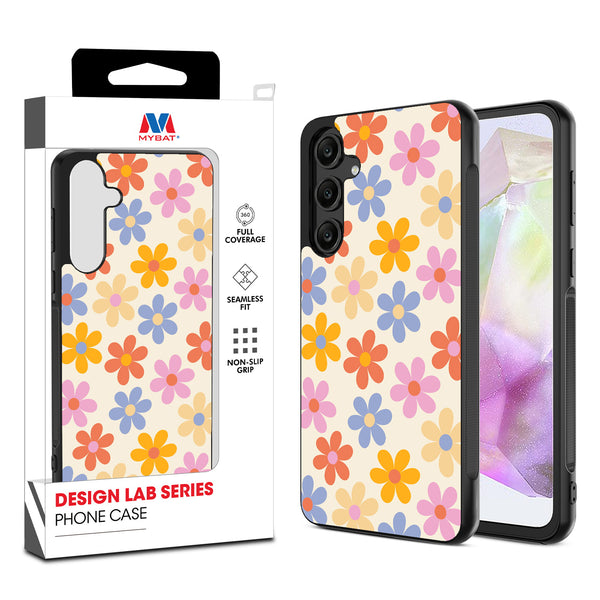 MyBat Design Lab Series Case for Samsung Galaxy A35 5G - Retro Daisies - MSA355GCSLESM137-1.jpg