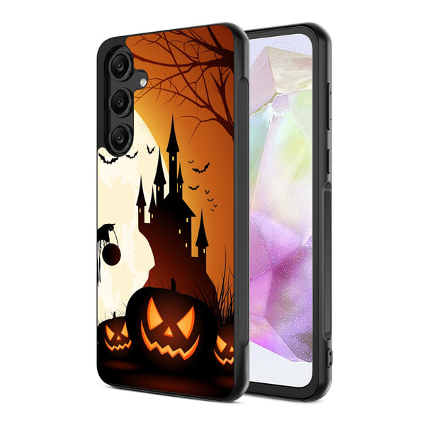 MyBat Design Lab Series Case for Samsung Galaxy A35 5G - Spooky Pumpkin Patch - MSA355GCSLESM163-2.jpg