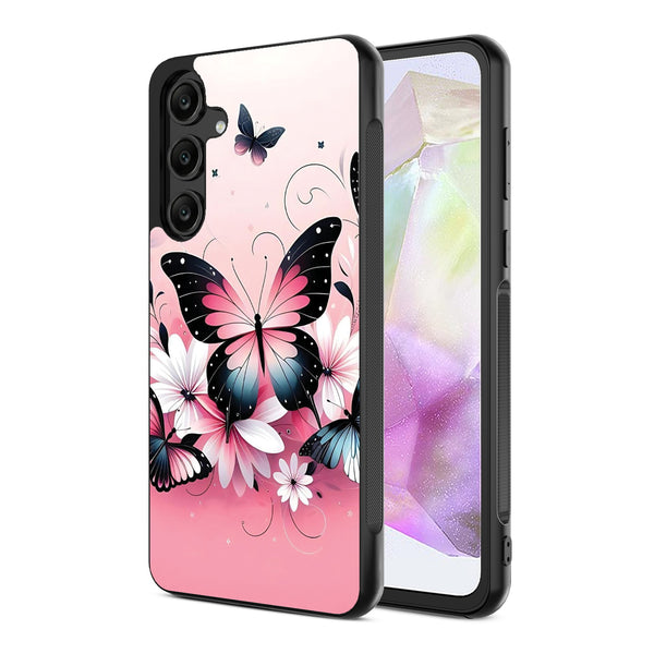 MyBat Design Lab Series Case for Samsung Galaxy A35 5G - Butterfly Bouquet - MSA355GCSLESM184-2.jpg