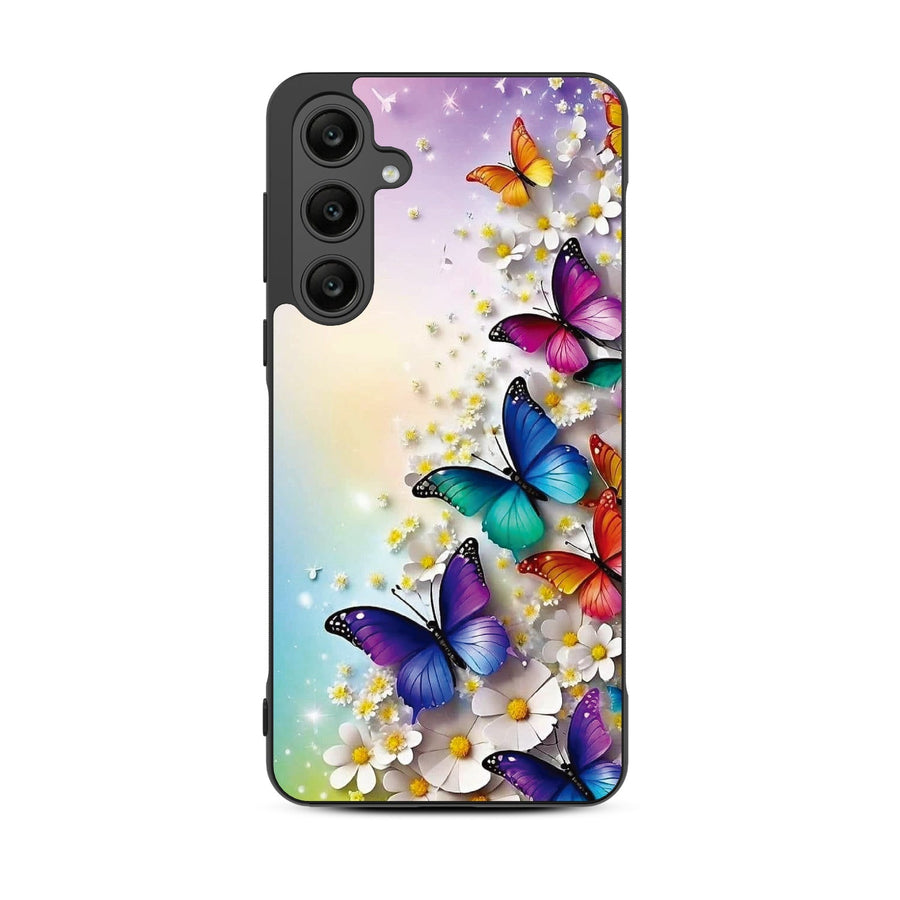 MyBat Design Lab Series Case for Samsung Galaxy A35 5G - Rainbow Butterflies