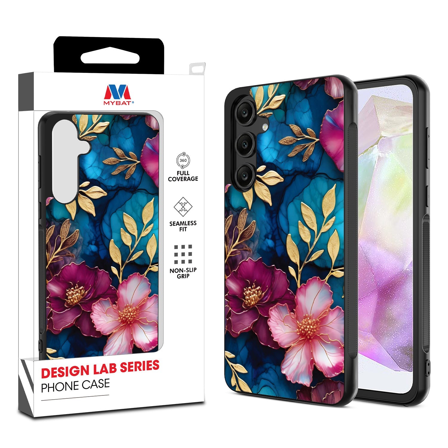 MyBat Design Lab Series Case for Samsung Galaxy A35 5G - Gilded Petals