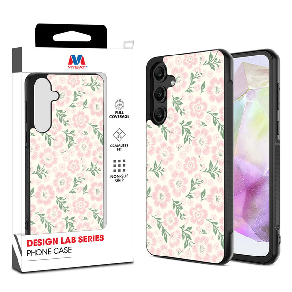 MyBat Design Lab Series Case for Samsung Galaxy A35 5G - Pink Posies - MSA355GCSLESM473-1.jpg