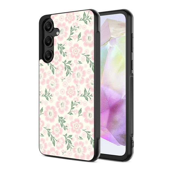 MyBat Design Lab Series Case for Samsung Galaxy A35 5G - Pink Posies - MSA355GCSLESM473-2.jpg