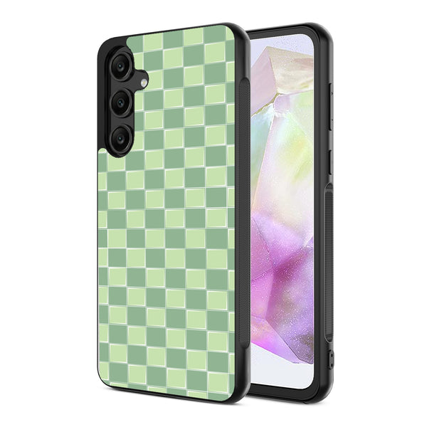 MyBat Design Lab Series Case for Samsung Galaxy A35 5G - Matcha Check - MSA355GCSLESM482-2.jpg