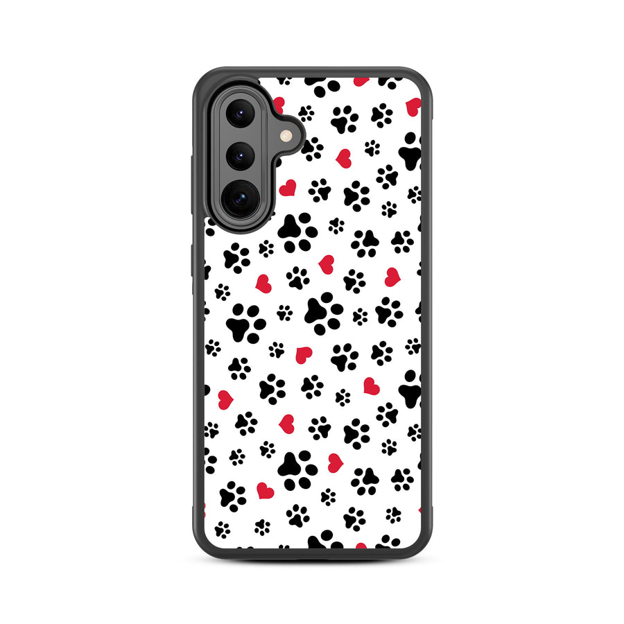 MyBat Design Lab Series Case for Samsung Galaxy A36 5G - Paw Prints and Hearts - MSA365GCSLESM001-3.jpg