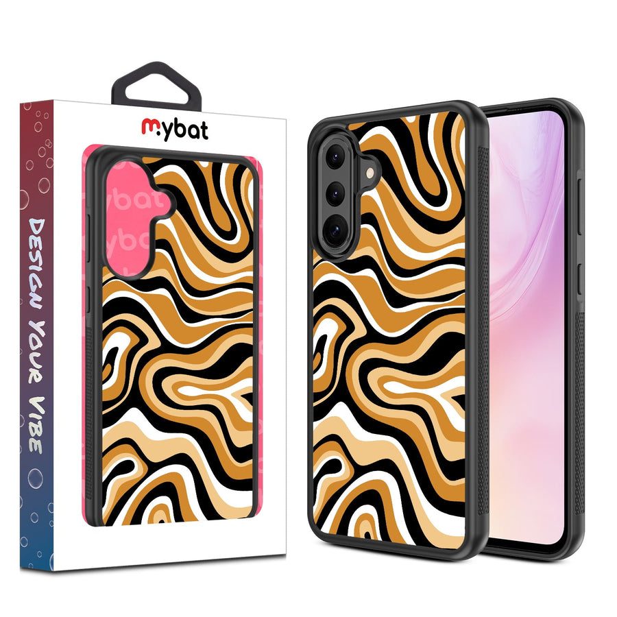 MyBat Design Lab Series Case for Samsung Galaxy A36 5G - Groovy Golden Swirls