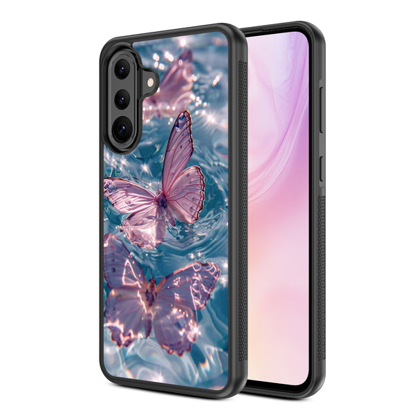 MyBat Design Lab Series Case for Samsung Galaxy A36 5G - Floating Butterflies - MSA365GCSLESM180-2.jpg