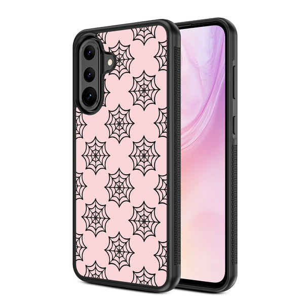 MyBat Design Lab Series Case for Samsung Galaxy A36 5G - Pink Spider Web - MSA365GCSLESM227-2.jpg